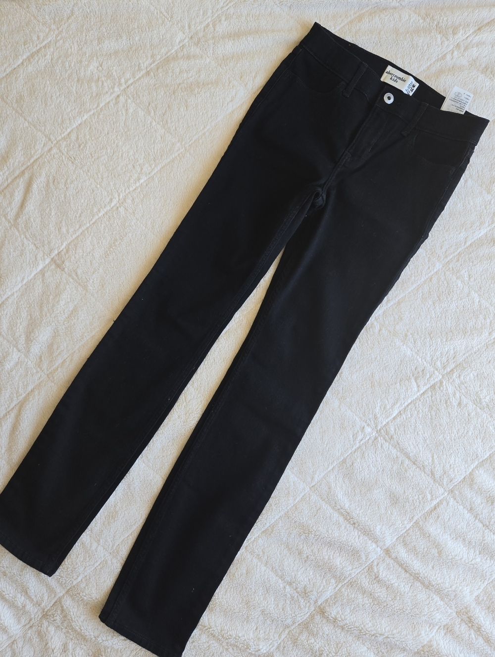 A&F Bundle Girl Kids Flare Jeans - Black and Dark Blue Color Size 13/14 Kids - Picture 9 of 11